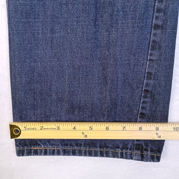 Levis 559 Relaxed Straight Jeans Mens 36x34 Dark Wash Blue Denim fits 36x32 - Picture 9 of 16